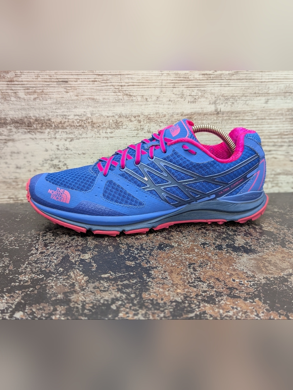 Womens North Face Ultra Cardiac Trail Running Shoes Sz 9.5 Used XC Hiking
